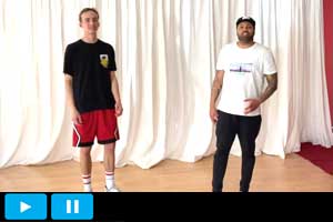 Milton - 14. Woche - Breakdance Mittelstufe - Dienstag Sixstep mit Justus
